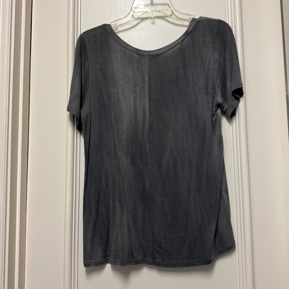 C'isa Gray Strappy Front Top - Picture 3 of 5
